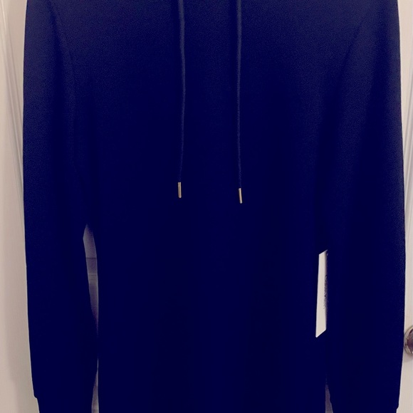 Calvin Klein Black Hoodie Dress Sz Small - Picture 1 of 4